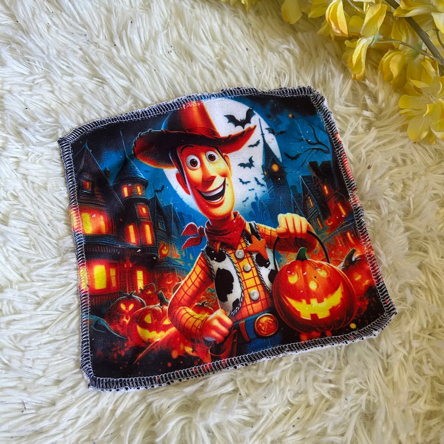 Débarbouillette personnage Halloween