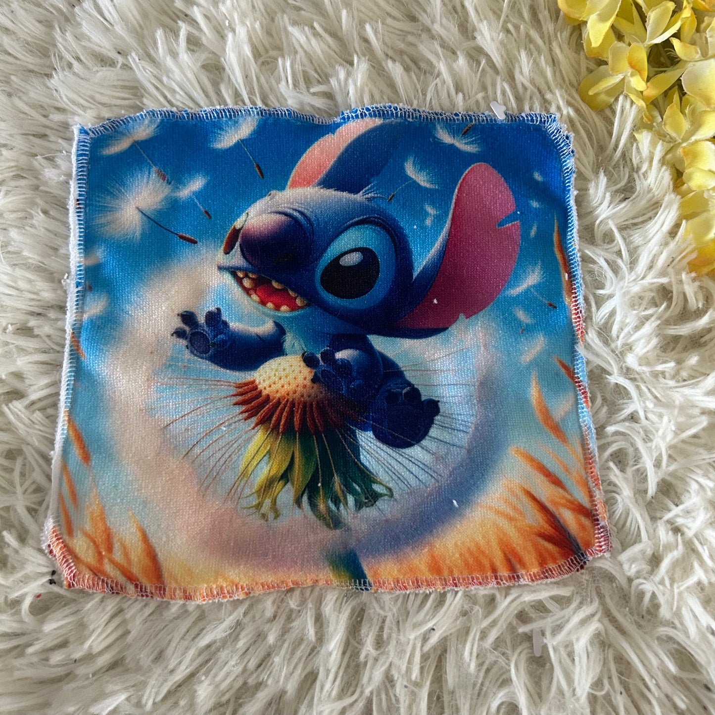 Débarbouillette extraterrestre bleu