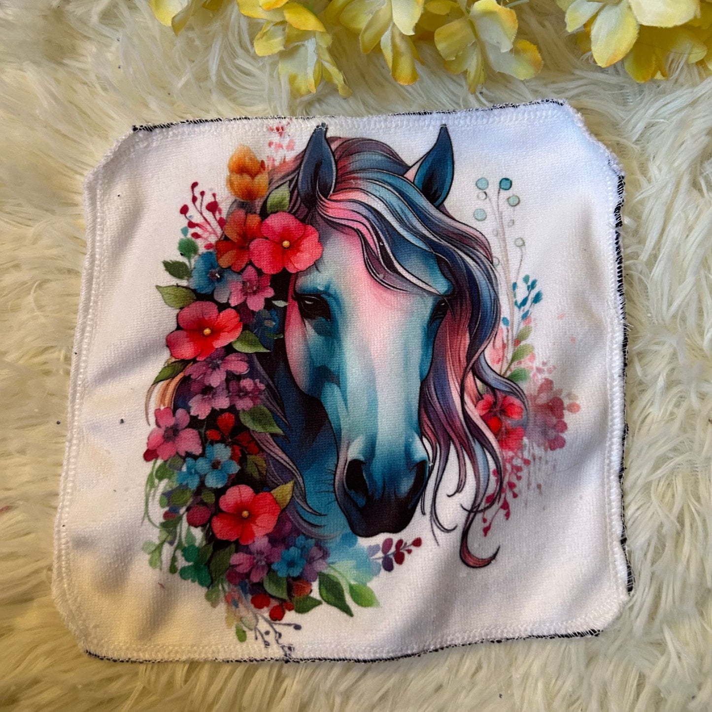 Débarbouillette chevaux