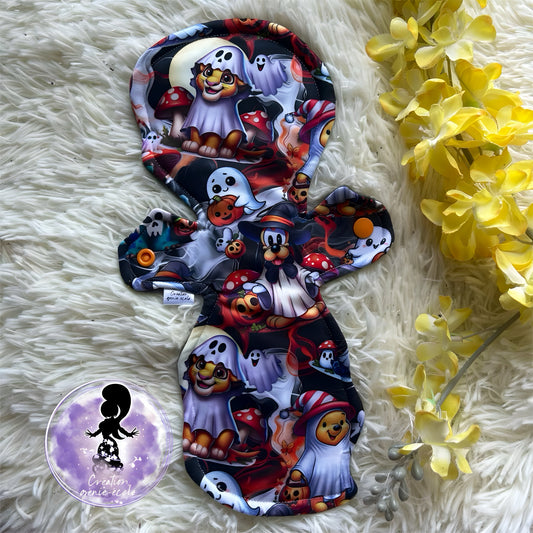 Serviette hygiénique lavable 12” modéré halloween