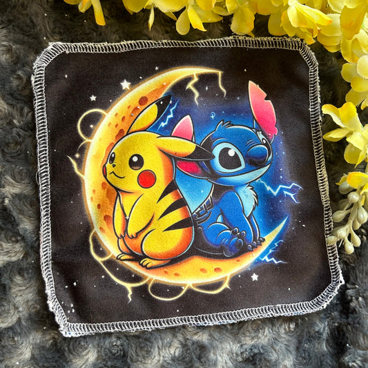 Débarbouillette stitch pokemon