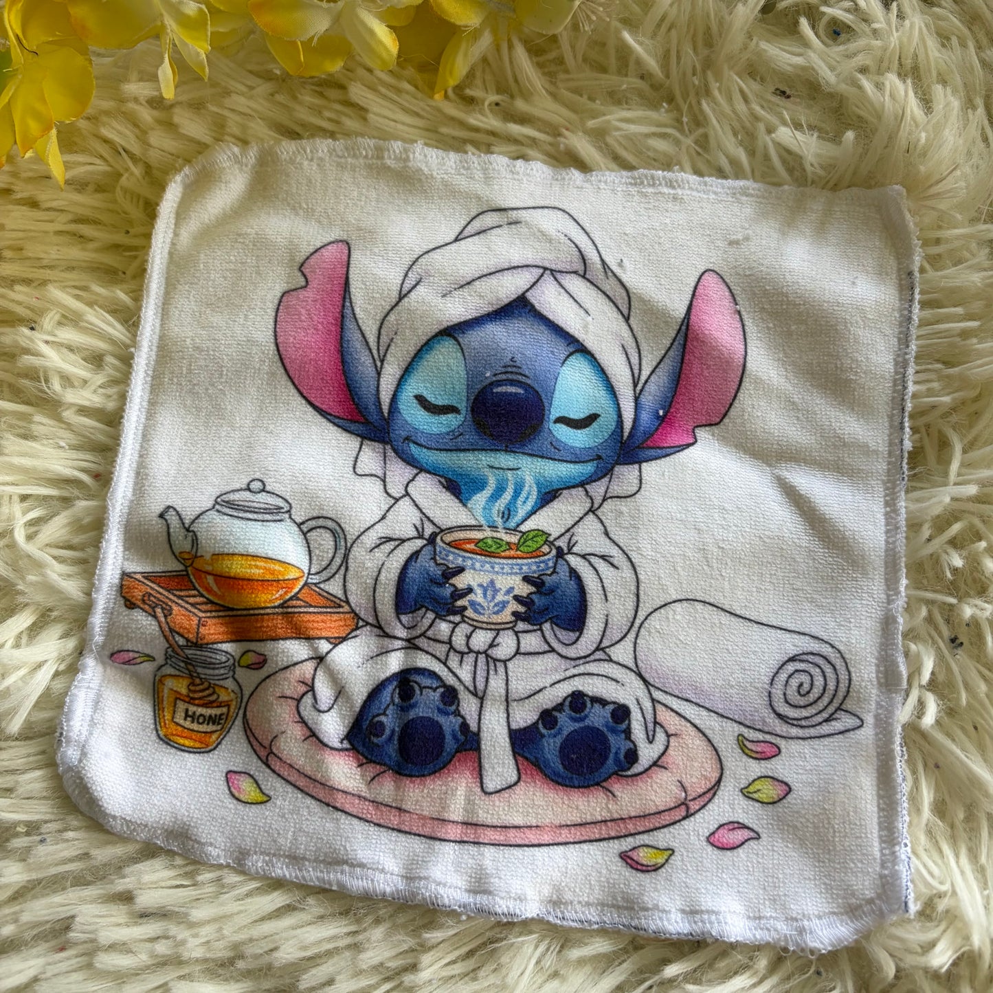 Débarbouillette extraterrestre bleu spa