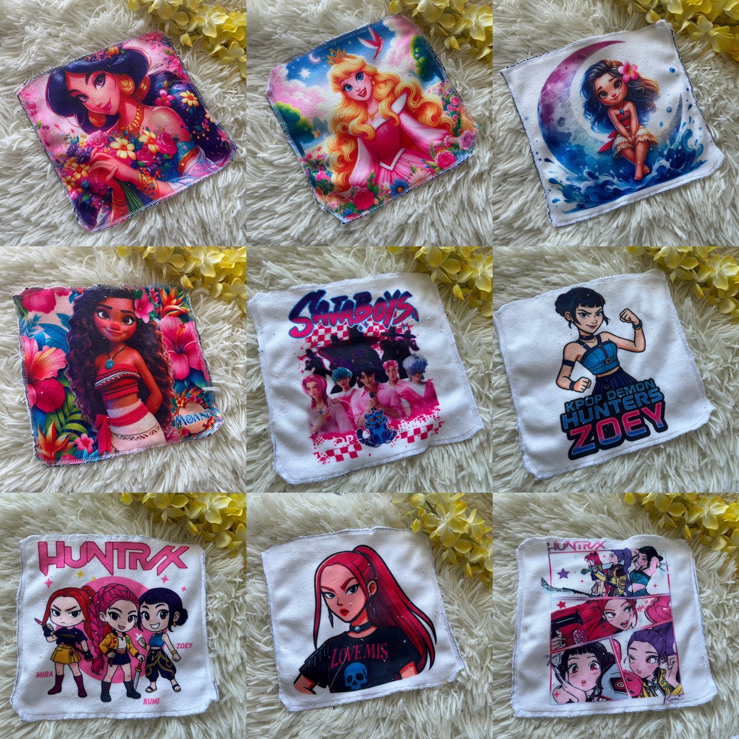 Débarbouillette princesse kpop