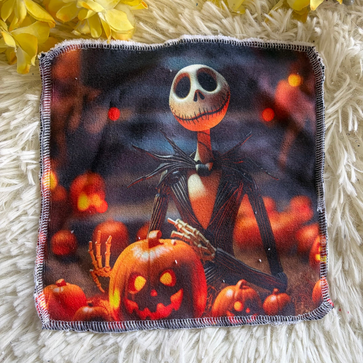 Débarbouillette personnage Halloween jack