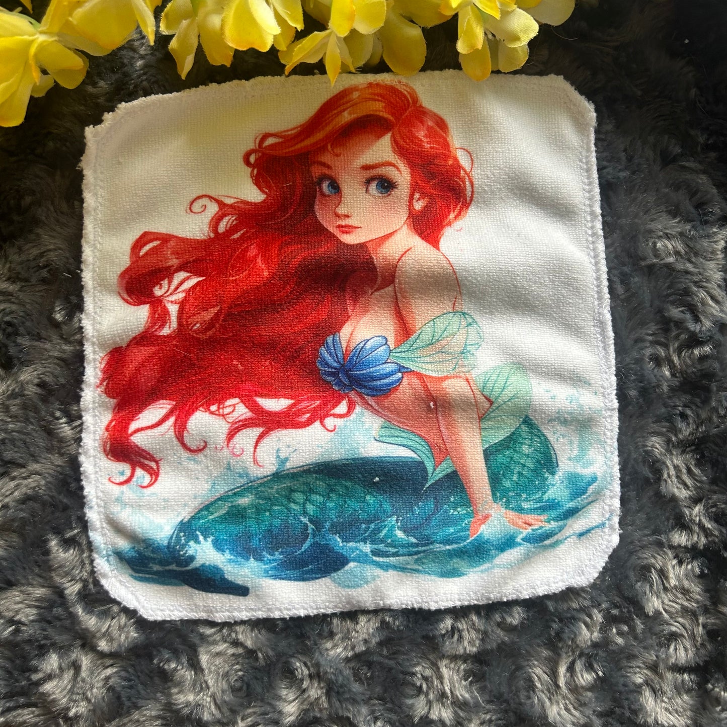 Débarbouillette princesse ariel