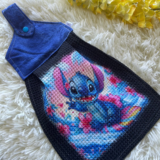 Serviette de four extraterrestre bleu
