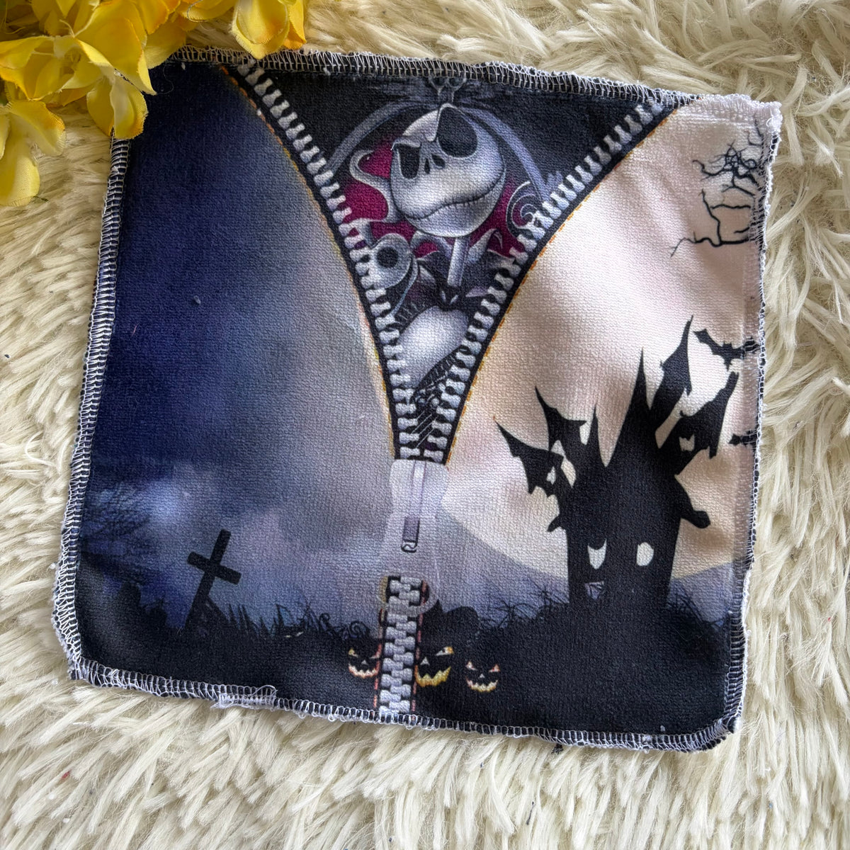 Débarbouillette personnage Halloween jack