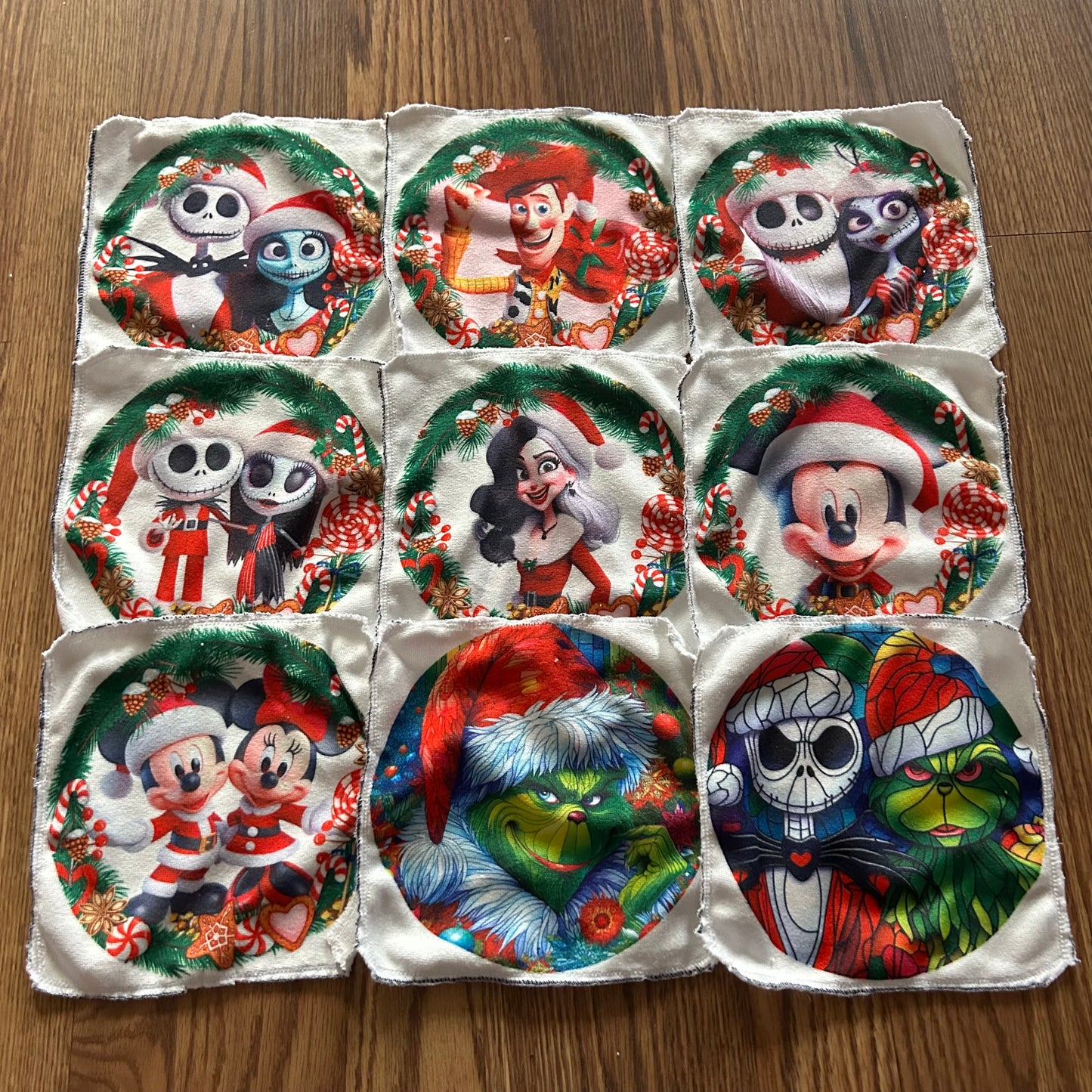 Débarbouillette personnage  noel