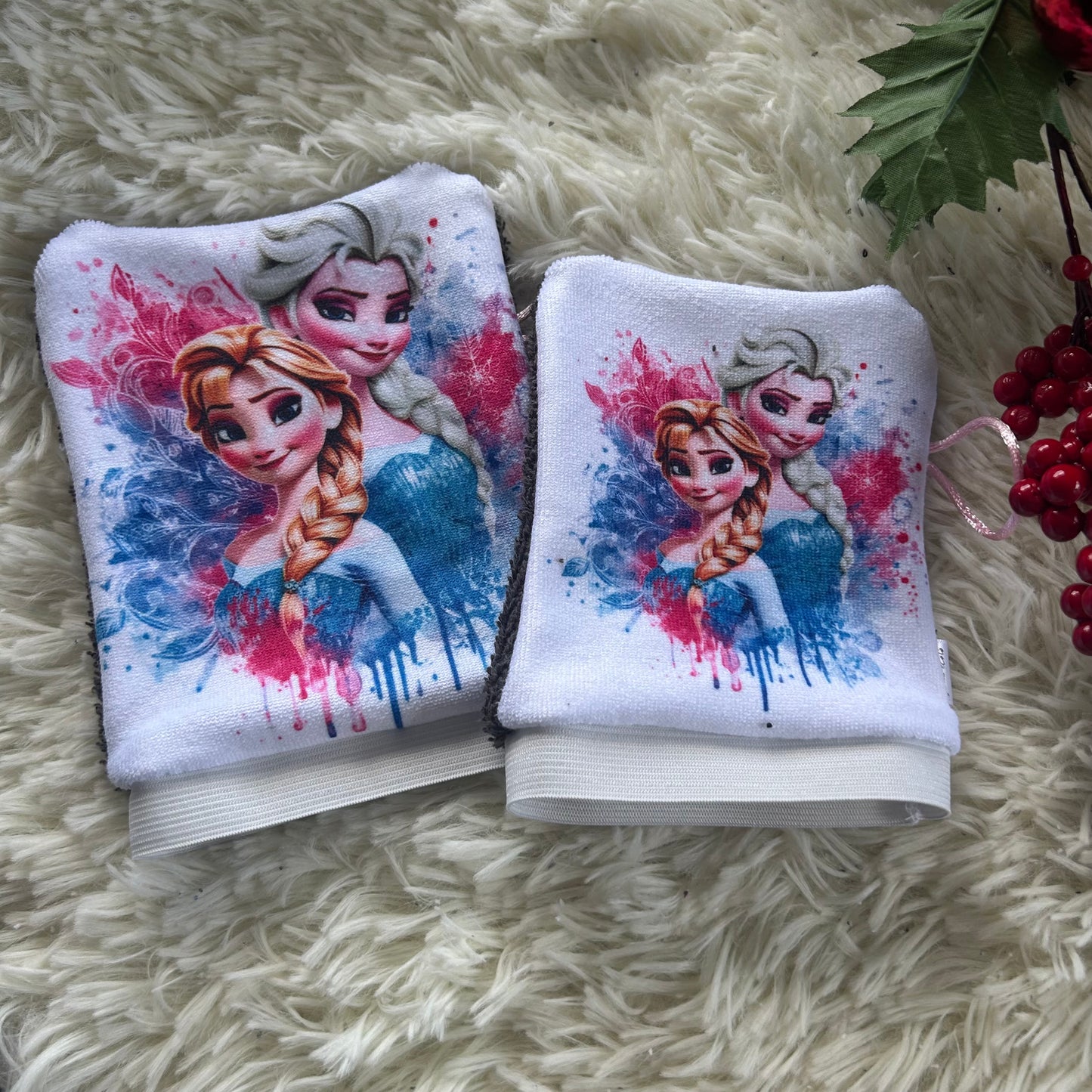 Mitaine de bain princesse de glace