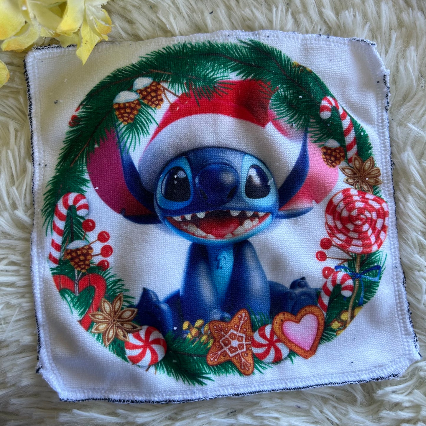 Débarbouillette personnage noel