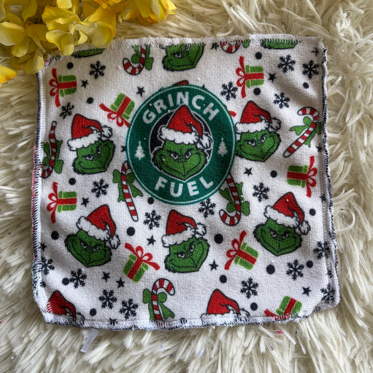 Débarbouillette  grincheux noel