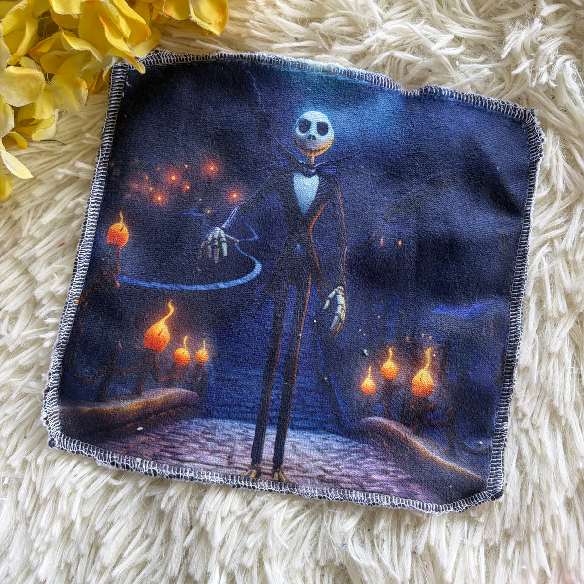 Débarbouillette personnage Halloween jack