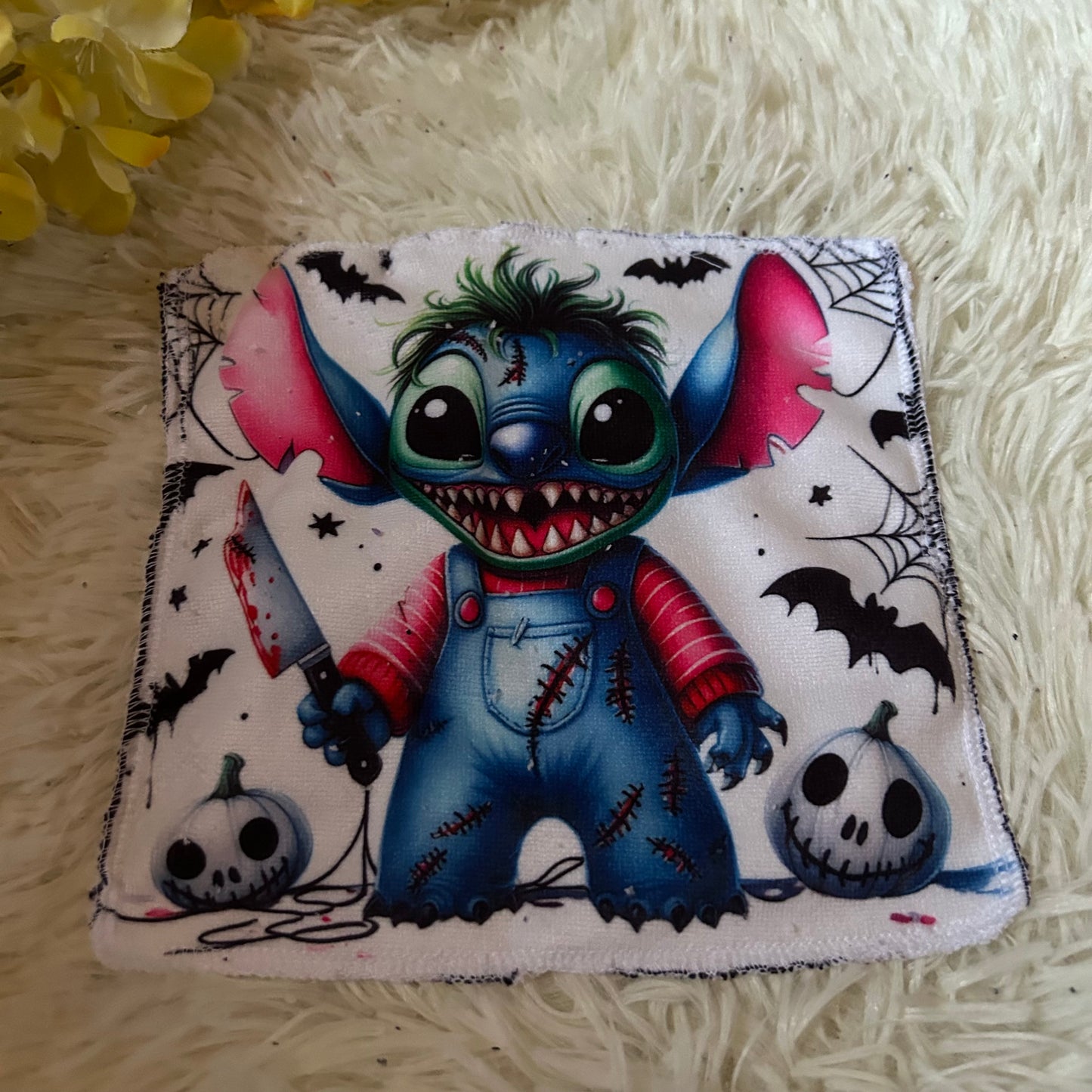 Débarbouillette personnage Halloween