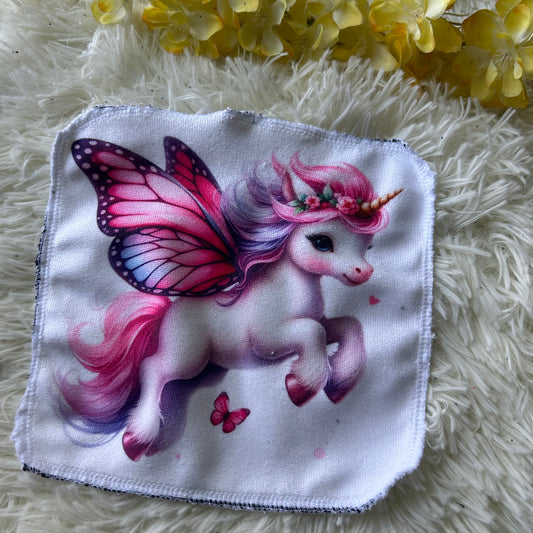 Débarbouillette licorne