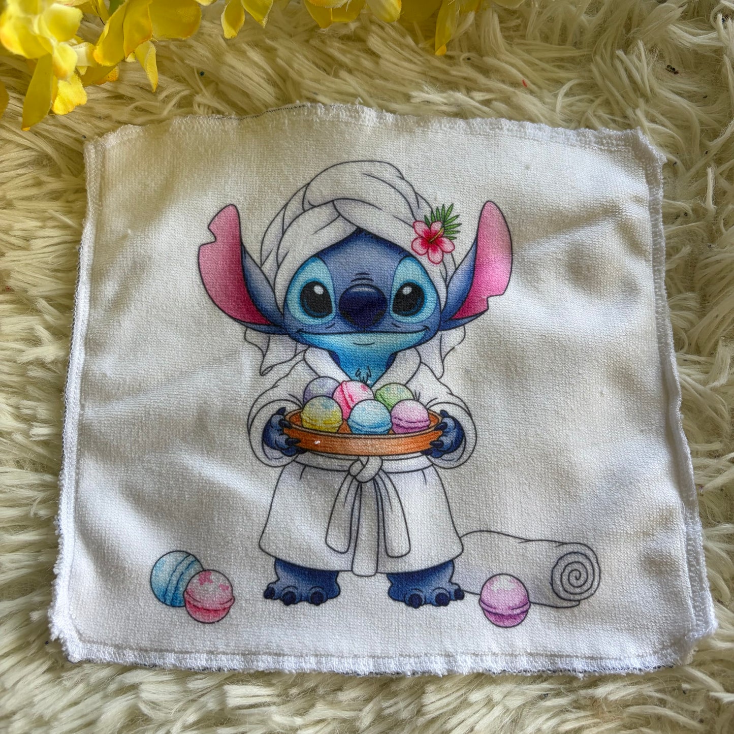 Débarbouillette extraterrestre bleu spa