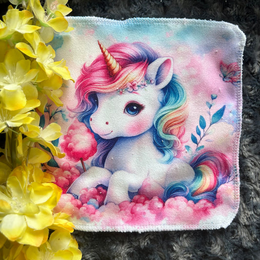 Débarbouillette licorne