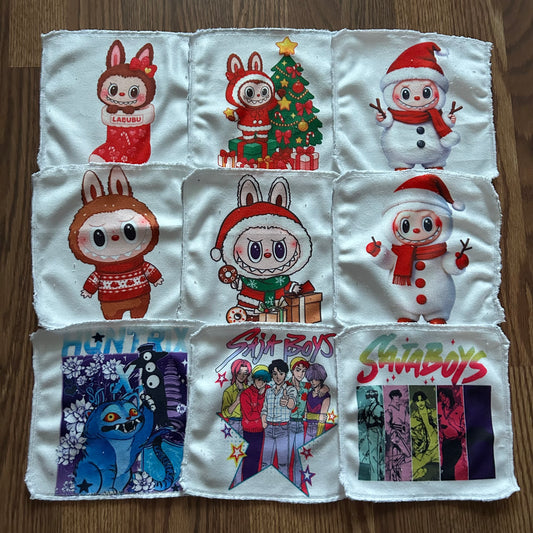 Débarbouillette personnage populaire noel