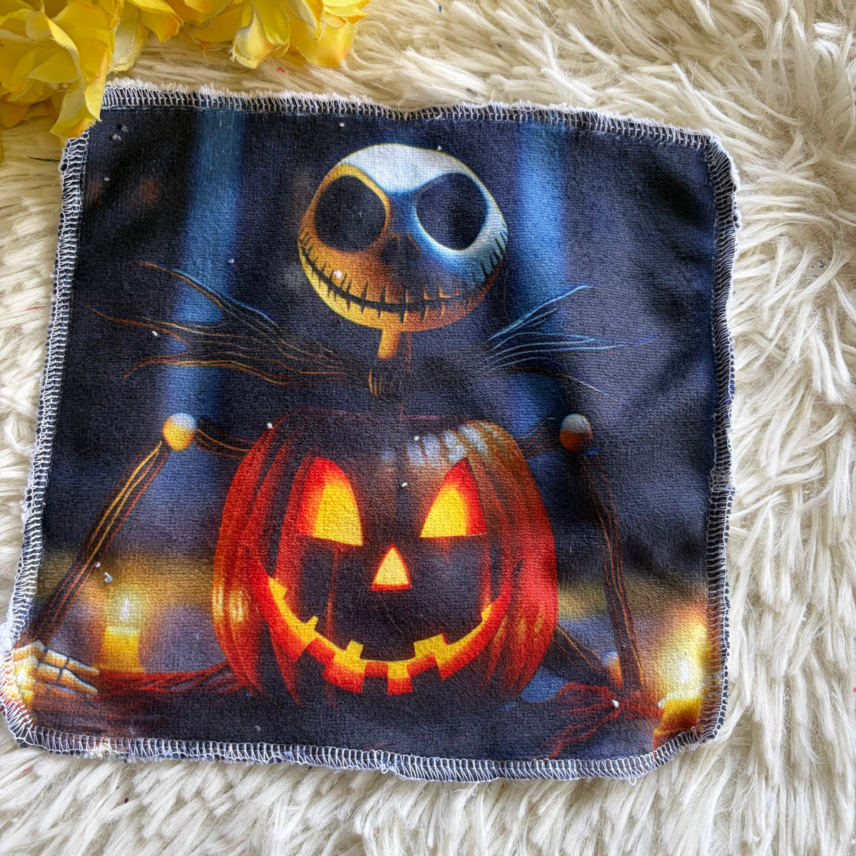 Débarbouillette personnage Halloween jack