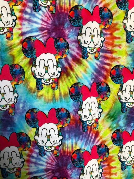 Serviette hygiénique lavable souris Lycra