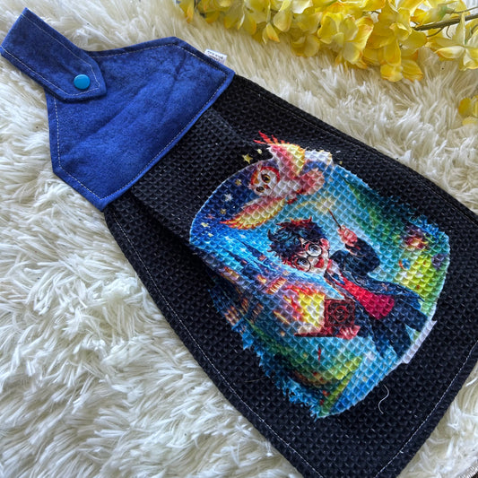 Serviette de four personnage magie
