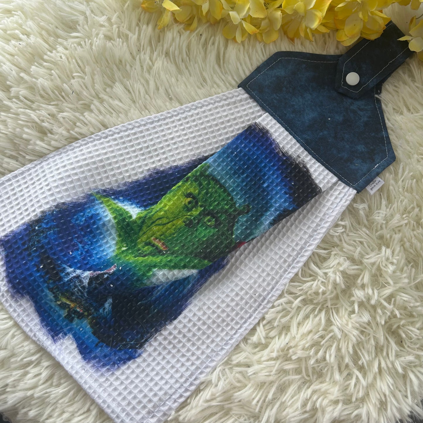 Serviette de four grincheux noel