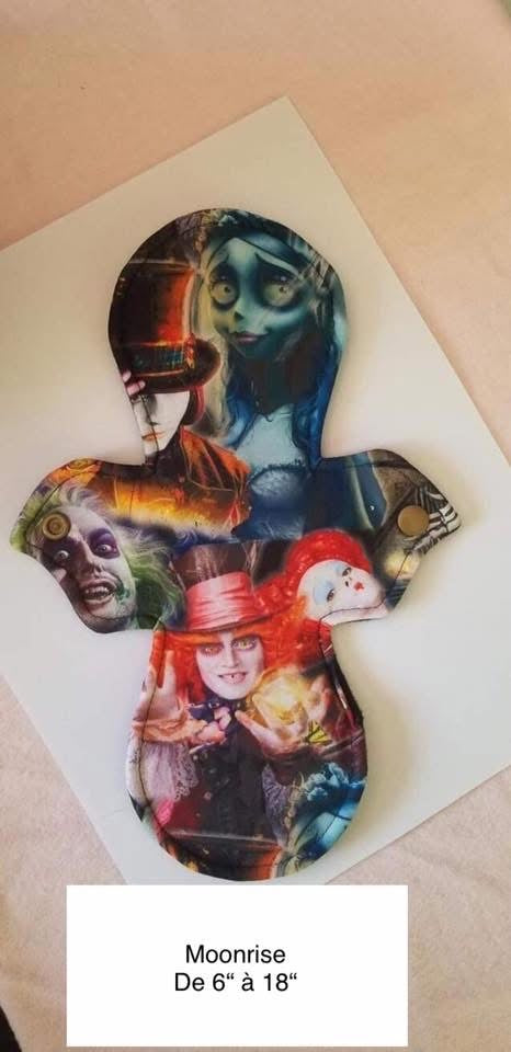 Serviette hygiénique lavable eponge Lycra