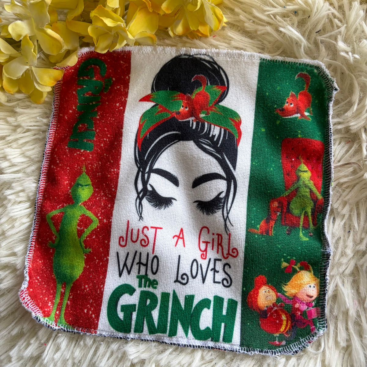 Débarbouillette  grincheux noel