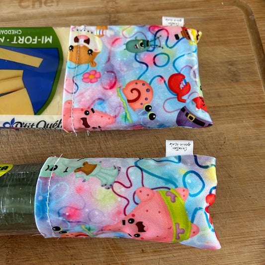 Bout de concombre/fromage l’eponge