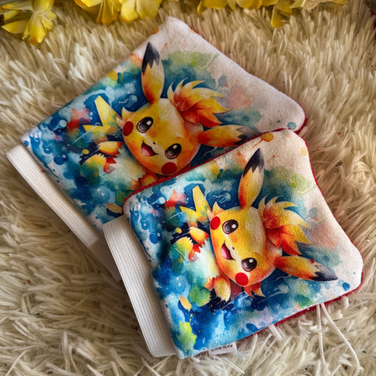 Mitaine de bain monstre poke jaune