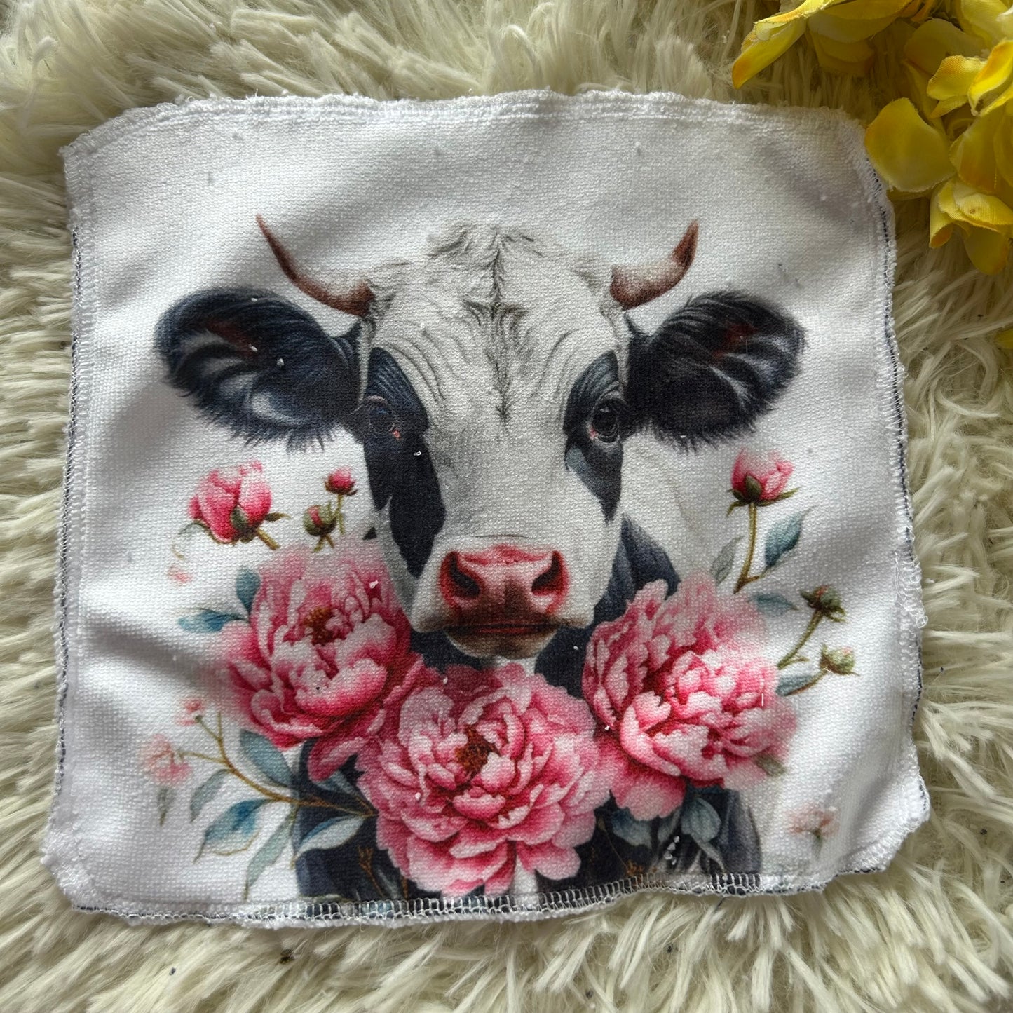 Débarbouillette vache