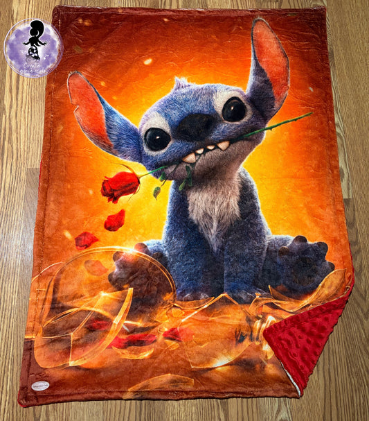 Doudou 30x40 extraterrestre bleu