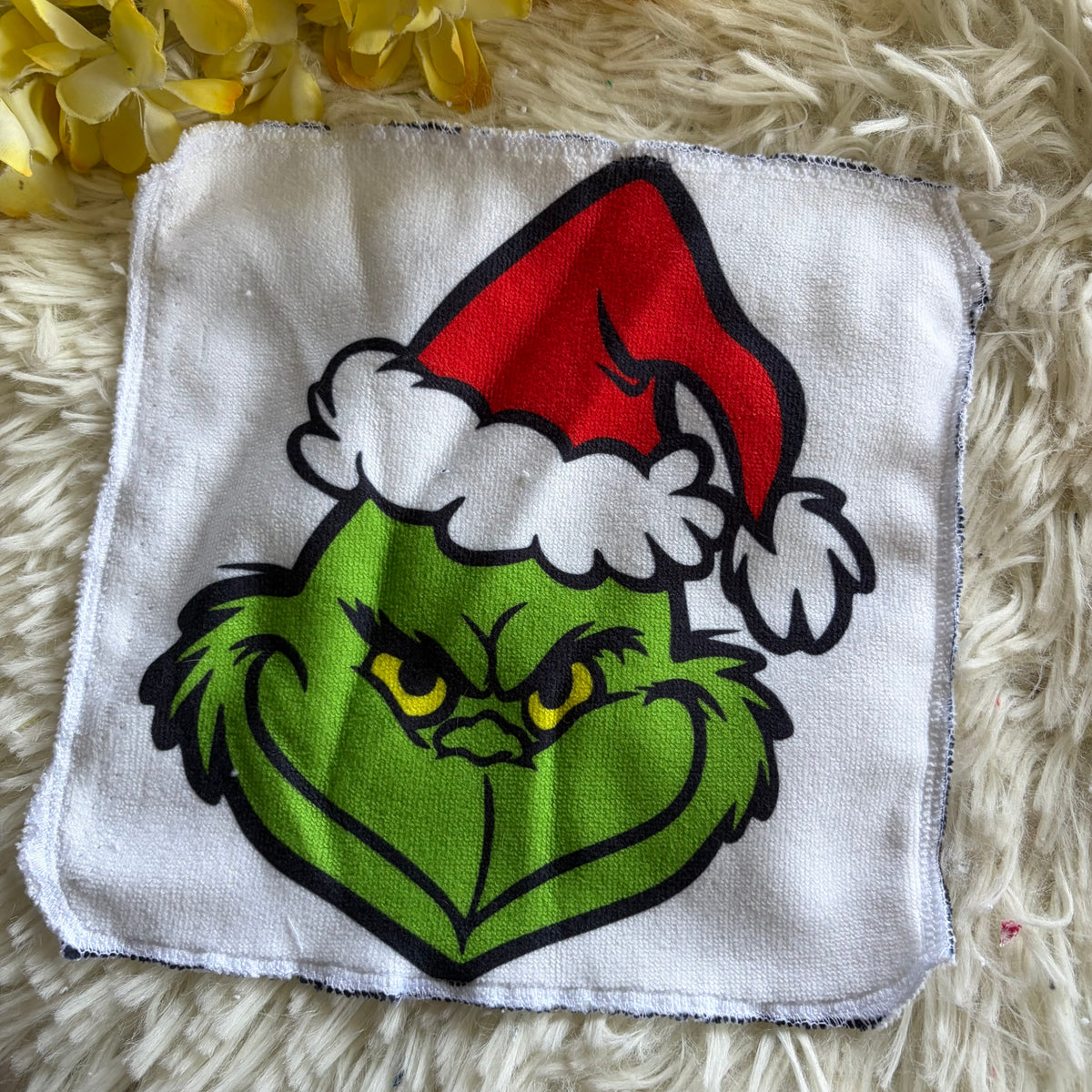 Débarbouillette  grincheux noel