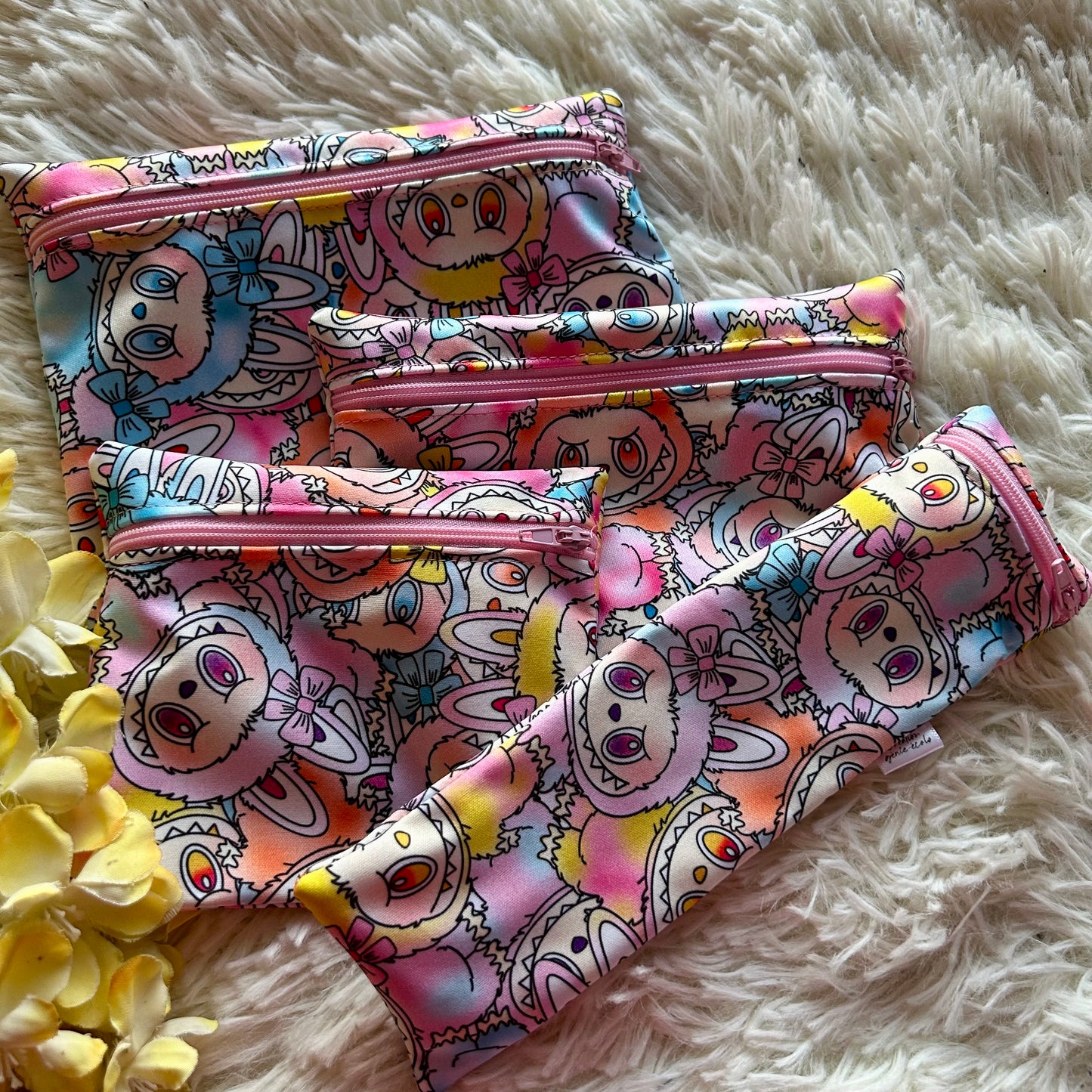 Kit sac à sandwich/collation/ustencile personnage monstre