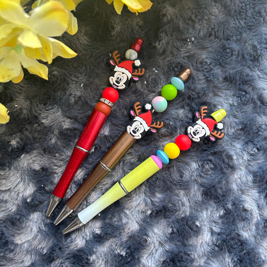 Stylo souris Noël