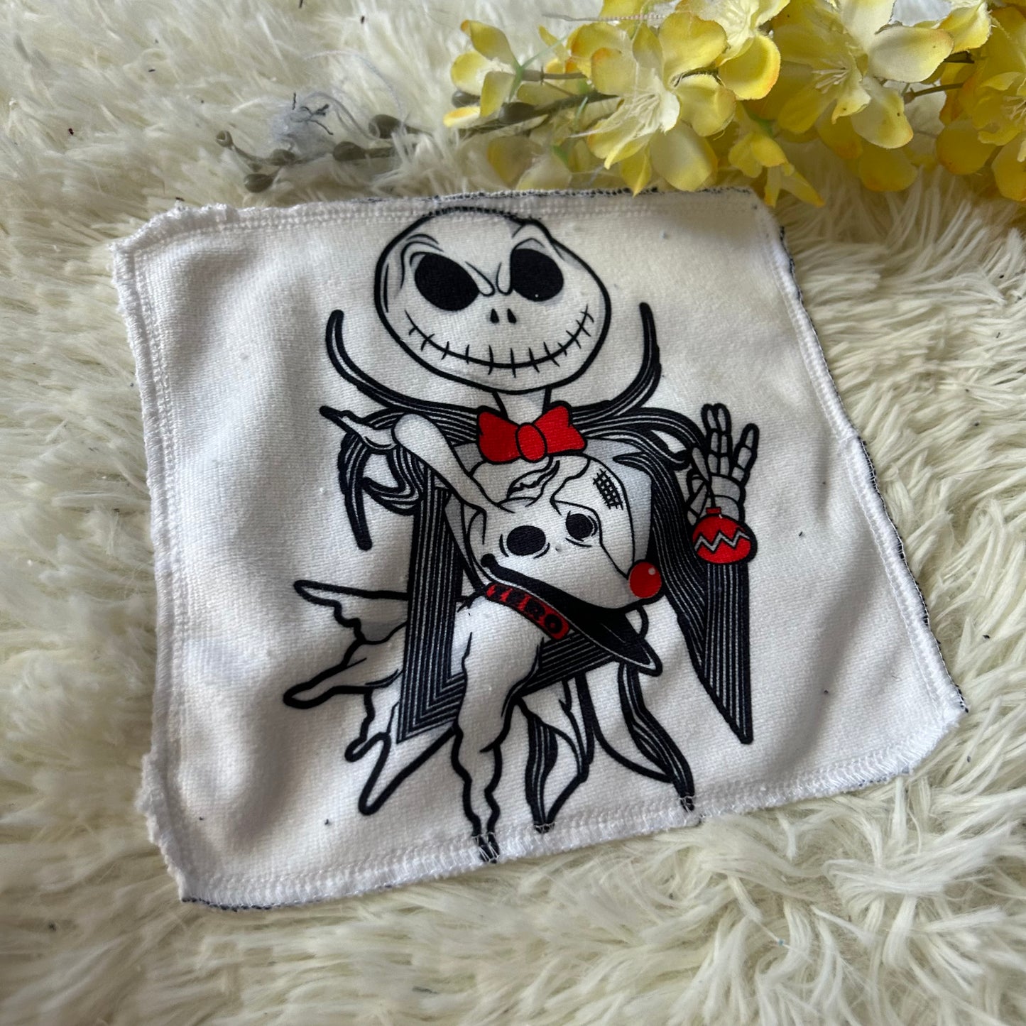 Débarbouillette personnage Halloween noel