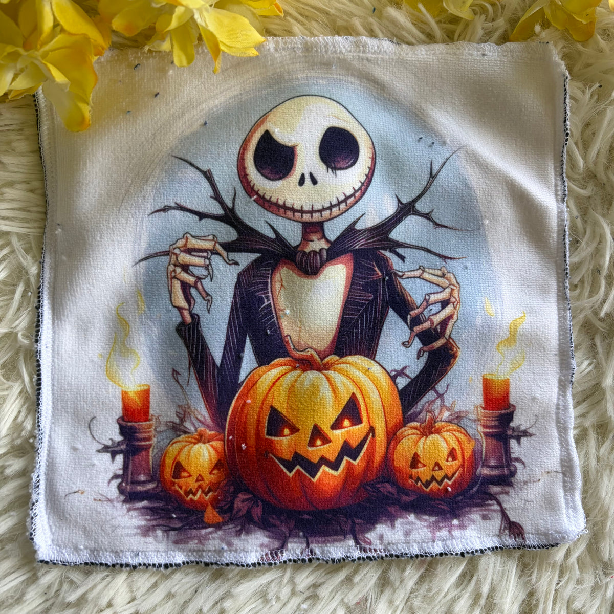 Débarbouillette personnage Halloween jack