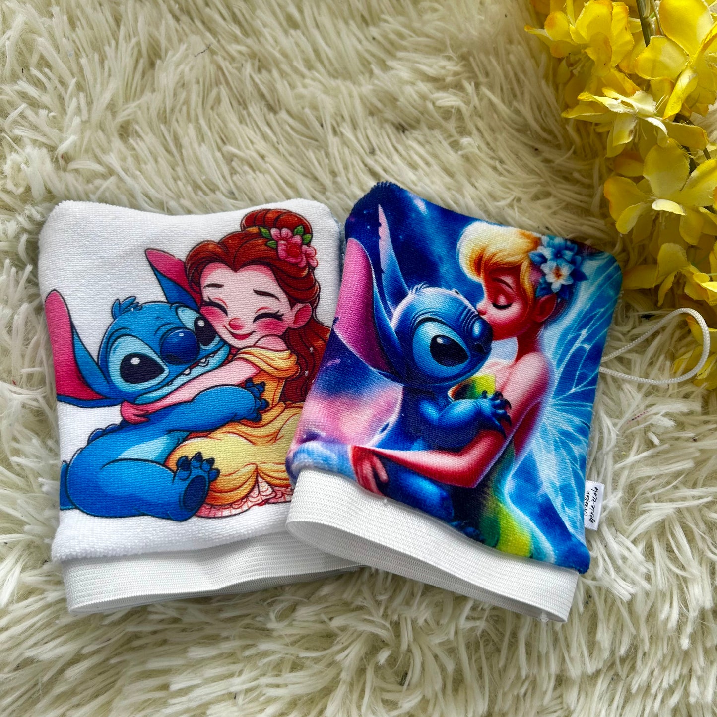 Mitaine de bain extraterrestre bleu princesse