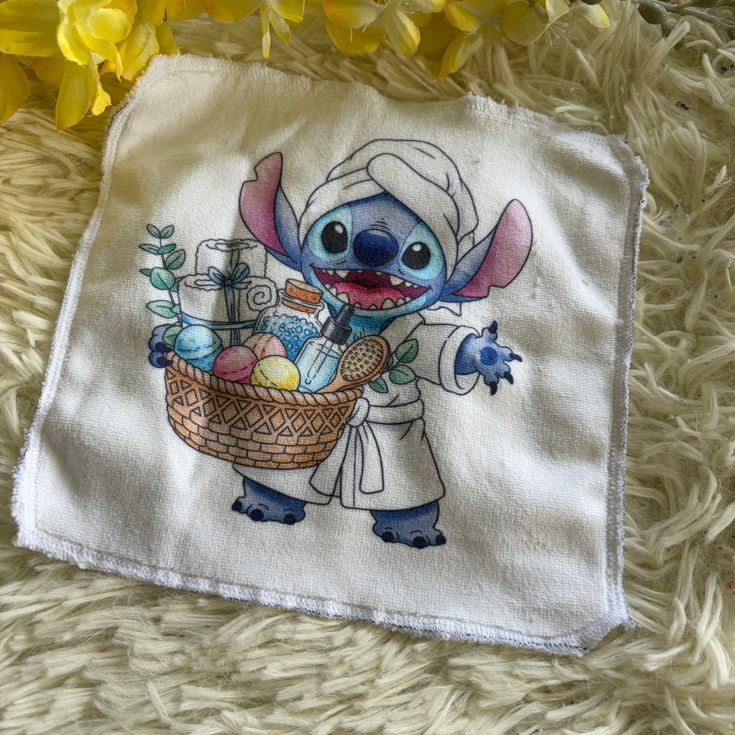Débarbouillette extraterrestre bleu spa