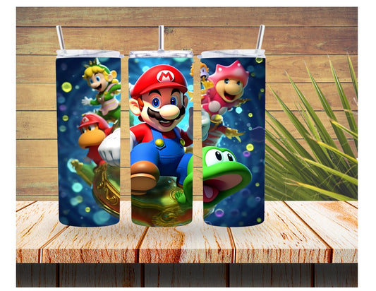 Gobelet et bouteille personnalisable mario