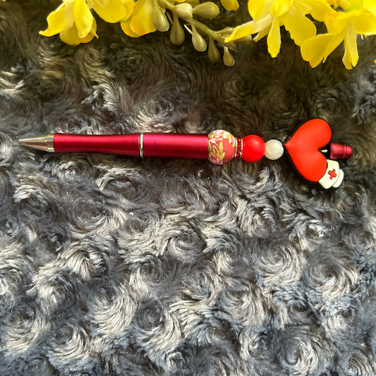 Stylo avec bille de silicone infirmiere