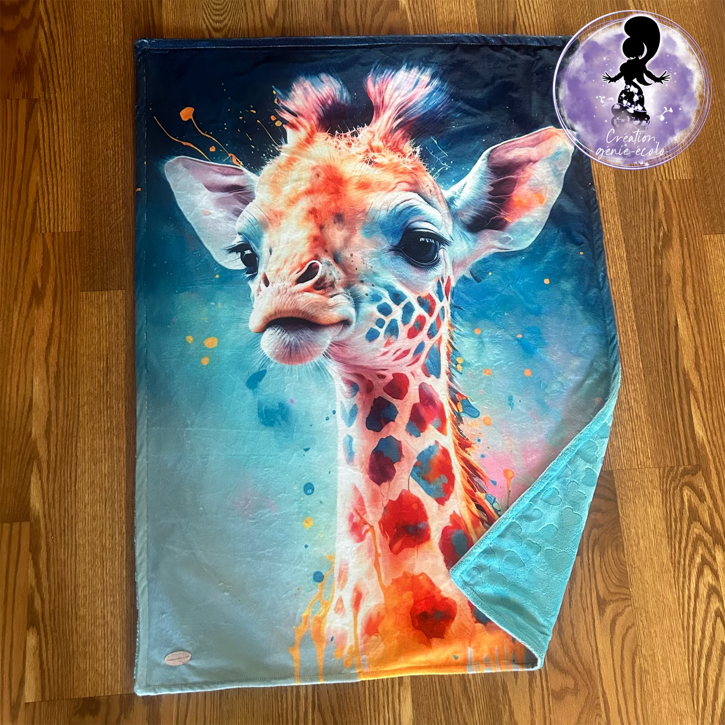 Doudou girafe 30x40