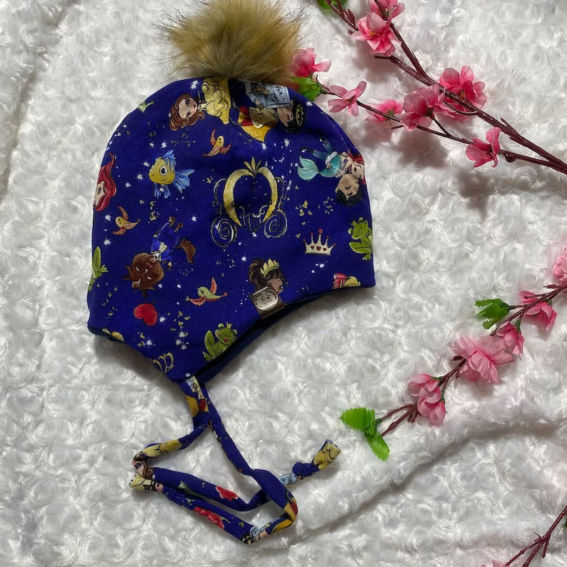 Tuque à pompon princesse